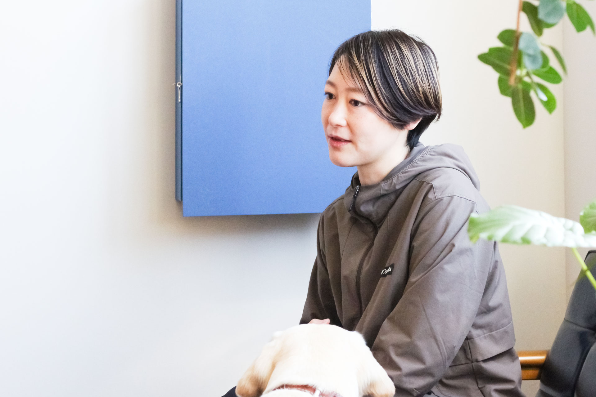 インタビューの様子